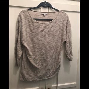 New York & company light grey blouse